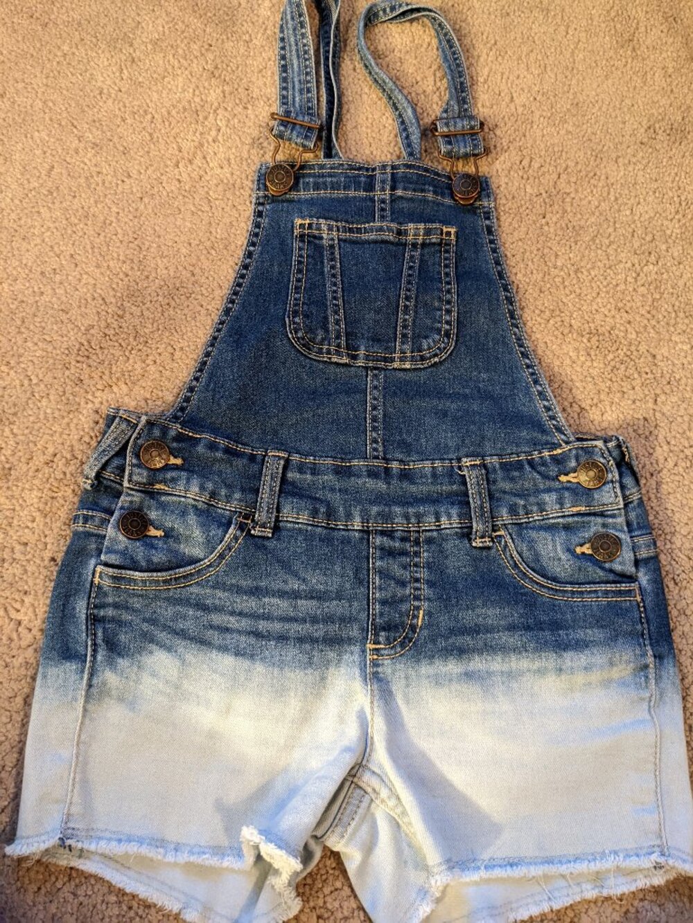 Justice denim ombre shortalls (8)